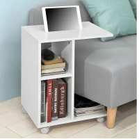 ModernHome PJJCFT0060 Stolík na kolieskach 58 x 45 x 35 cm, biely