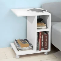 ModernHome PJJCFT0060 Stolík na kolieskach 58 x 45 x 35 cm, biely