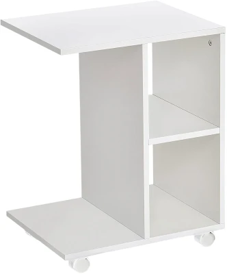 ModernHome PJJCFT0060 Stolík na kolieskach 58 x 45 x 35 cm, biely