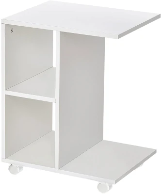 ModernHome PJJCFT0060 Stolík na kolieskach 58 x 45 x 35 cm, biely