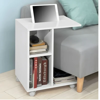 ModernHome PJJCFT0060 Stolík na kolieskach 58 x 45 x 35 cm, biely