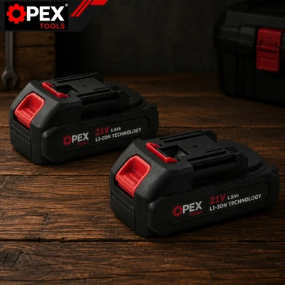 Opex Tools 28002 Akumulátorová striekacia pištoľ na farby 800 W, 21 V, 2x akumulátor 1,5 Ah, nádrž 1 l