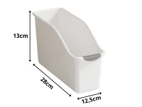Verk 07429 Plastový organizér do kuchyne 28 x 12,5 x 13 cm, biely