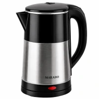 Verk 07535 Rychlovarná konvice 2,5 l, 1500 W, nerez/černá