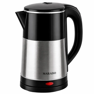 Verk 07535 Rýchlovarná kanvica 2,5 l, 1500 W, nerezová oceľ/čierna