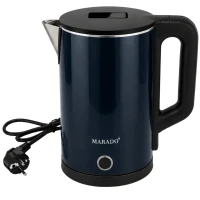 Verk 07537 Rychlovarná konvice 1,5 l, 1500 W, nerezová, tmavě modrá