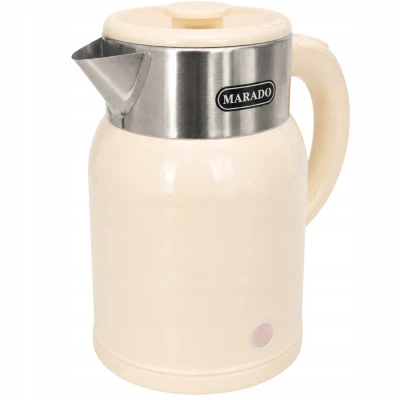 Verk 07533 Retro rychlovarná konvice 1,4 l, 1500 W, béžová