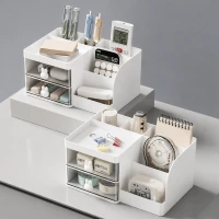 Verk 27645_B Stolní organizér na kosmetiku 23 x 15 x 11 cm, bílý