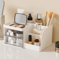 Verk 27645_B Stolní organizér na kosmetiku 23 x 15 x 11 cm, bílý