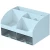 Verk 27654_N Multifunkční stolní organizér se zásuvkami 21 x 14 x 12 cm, modrý