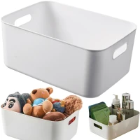 Verk 27664 Plastový úložný box s úchyty 25,5 x 18 x 9,5 cm, bílý