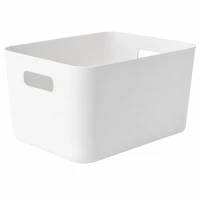 Verk 27665 Plastový úložný box s úchyty 22 x 27,5 x 14,5 cm, bílý