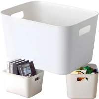 Verk 27666 Plastový úložný box s úchyty 32 x 25 x 19,5 cm, bílý
