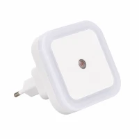 Verk 27416 LED nočné svetlo do zásuvky so senzorom súmraku, biele