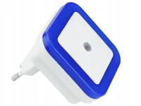 Verk 27416 LED nočné svetlo do zásuvky so senzorom súmraku, modré