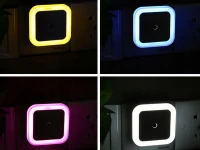 Verk 27416 LED nočné svetlo do zásuvky so senzorom súmraku, modré