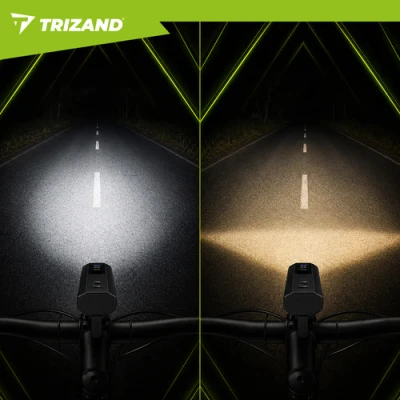 Trizand 27800 Sada LED osvětlení na kolo 1300 lm, USB-C, 5200 mAh, IP65