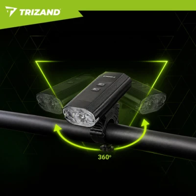 Trizand 27800 Sada LED osvětlení na kolo 1300 lm, USB-C, 5200 mAh, IP65