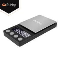 Ruhhy 27932 Digitálna vrecková váha 500 x 0,01 g, čierna