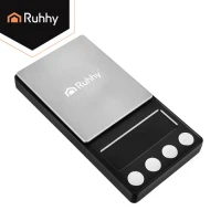 Ruhhy 27932 Digitálna vrecková váha 500 x 0,01 g, čierna