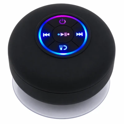 Verk 06334 Voděodolný mini bluetooth reproduktor s přísavkou, černý