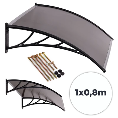 MultiGarden AW-017A-2-100X80 Vchodová stříška 100×80 cm polykarbonát