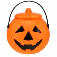 Verk 26145 Halloweenský kbelík na sladkosti Dýně 16 cm, oranžový