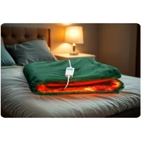 Berdsen BD-960 Elektrická vyhrievaná deka 180 x 160 cm, 160 W, zelená