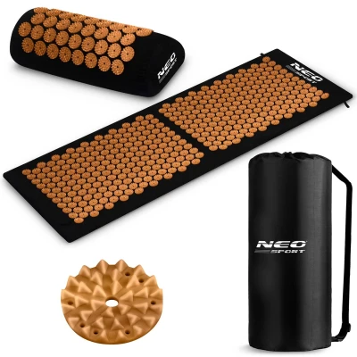 Neo-Sport 190105 Podložka na akupresúru s hrotmi NS-901 čierno‑zlatá