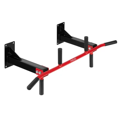 Neo-Sport NS-317 Stropní hrazda na cvičení, 6 úchopů, nosnost 90 kg, černá