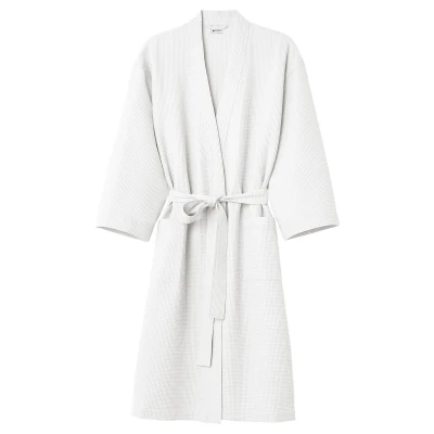 Posteloholici 1268417 Bavlněný vaflový župan Vizzy, Unisex, vel. M, bílý