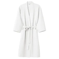Posteloholici 1268418 Bavlněný vaflový župan Vizzy, Unisex, vel. L, bílý