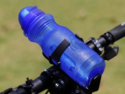 Verk 14570 Univerzální držák na láhev na kolo a kočárek, otočný 360°, černý