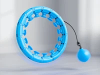 Verk 24642 Nastavitelná masážní Hula Hoop se závažím, 24 dílů, modrá