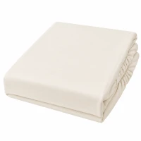 Posteloholici 1274768 Jersey prostěradlo Eira s gumou 90 x 200 cm, krémové