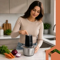 Ruhhy 27823 Elektrický sekáček potravin 500 W, 2 l, 4 nerezové nože