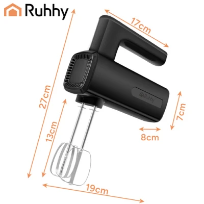 Ruhhy 27827 Ručný mixér 800 W, 5 rýchlostí, Turbo, čierny