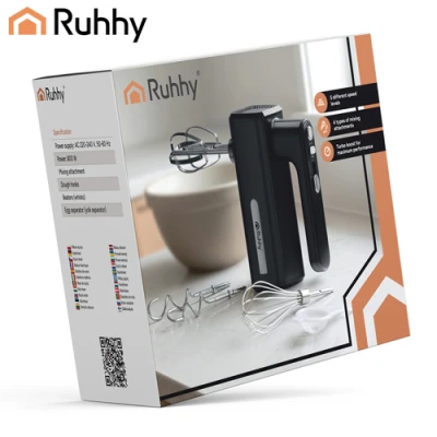 Ruhhy 27827 Ručný mixér 800 W, 5 rýchlostí, Turbo, čierny