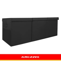 Kruzzel 28122 Skladací box na hračky s vekom XXL, 132 l, čierny