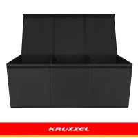 Kruzzel 28122 Skladací box na hračky s vekom XXL, 132 l, čierny