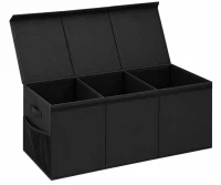 Kruzzel 28122 Skladací box na hračky s vekom XXL, 132 l, čierny