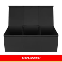 Kruzzel 28122 Skladací box na hračky s vekom XXL, 132 l, čierny
