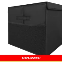 Kruzzel 28122 Skladací box na hračky s vekom XXL, 132 l, čierny