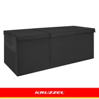 Kruzzel 28122 Skladací box na hračky s vekom XXL, 132 l, čierny