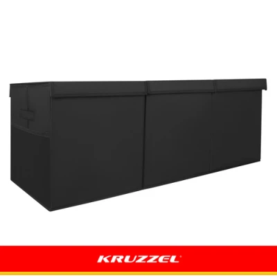 Kruzzel 28122 Skladací box na hračky s vekom XXL, 132 l, čierny