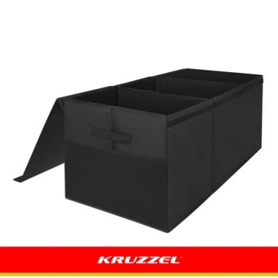 Kruzzel 28122 Skladací box na hračky s vekom XXL, 132 l, čierny