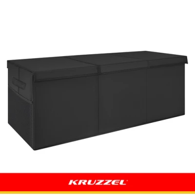 Kruzzel 28122 Skladací box na hračky s vekom XXL, 132 l, čierny