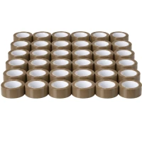RealG Lepicí páska PP, akryl, šíře 48 mm, návin 90 m, hnědá, 36 ks