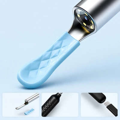 RealG RC-K-2552 Otoskop s HD kamerou 1080P WiFi , čistič uší s LED, USB-C