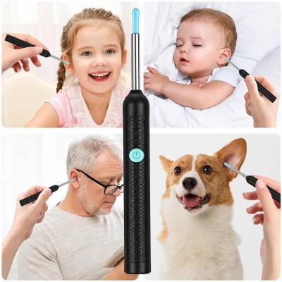 RealG RC-K-2552 Otoskop s HD kamerou 1080P WiFi , čistič uší s LED, USB-C